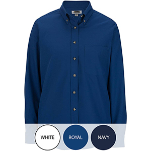 Women's Long Sleeve Poplin Shirt with Pocket