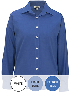 Women's Long Sleeve Pinpoint Oxford Shirt