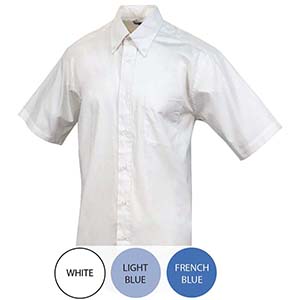 Men's Short Sleeve Pinpoint Oxford Shirt with Pocket
