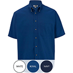 Men's Short Sleeve Poplin Shirt with Pocket